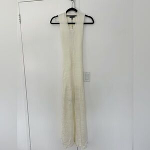 Zac Posen Cream Crochet Maxi Dress